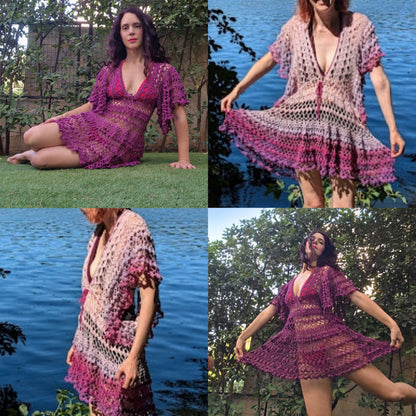 Butterfly Beach Cover-up Crochet Pattern
