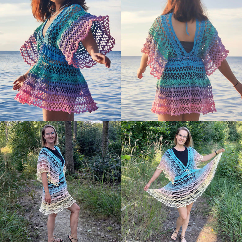 Butterfly Beach Cover-up Crochet Pattern