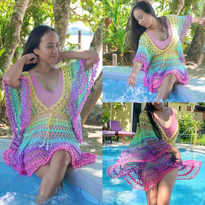 Butterfly Beach Cover-up Crochet Pattern