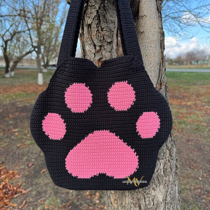 Cute Paw Bag crochet pattern