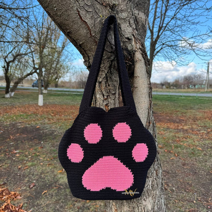 Cute Paw Bag crochet pattern