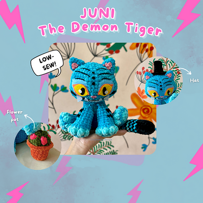 Blue Tiger amigurumi crochet pattern