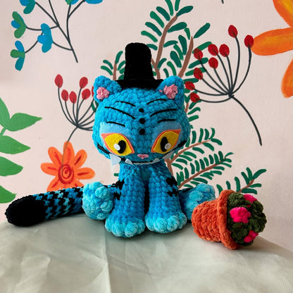 Blue Tiger amigurumi crochet pattern