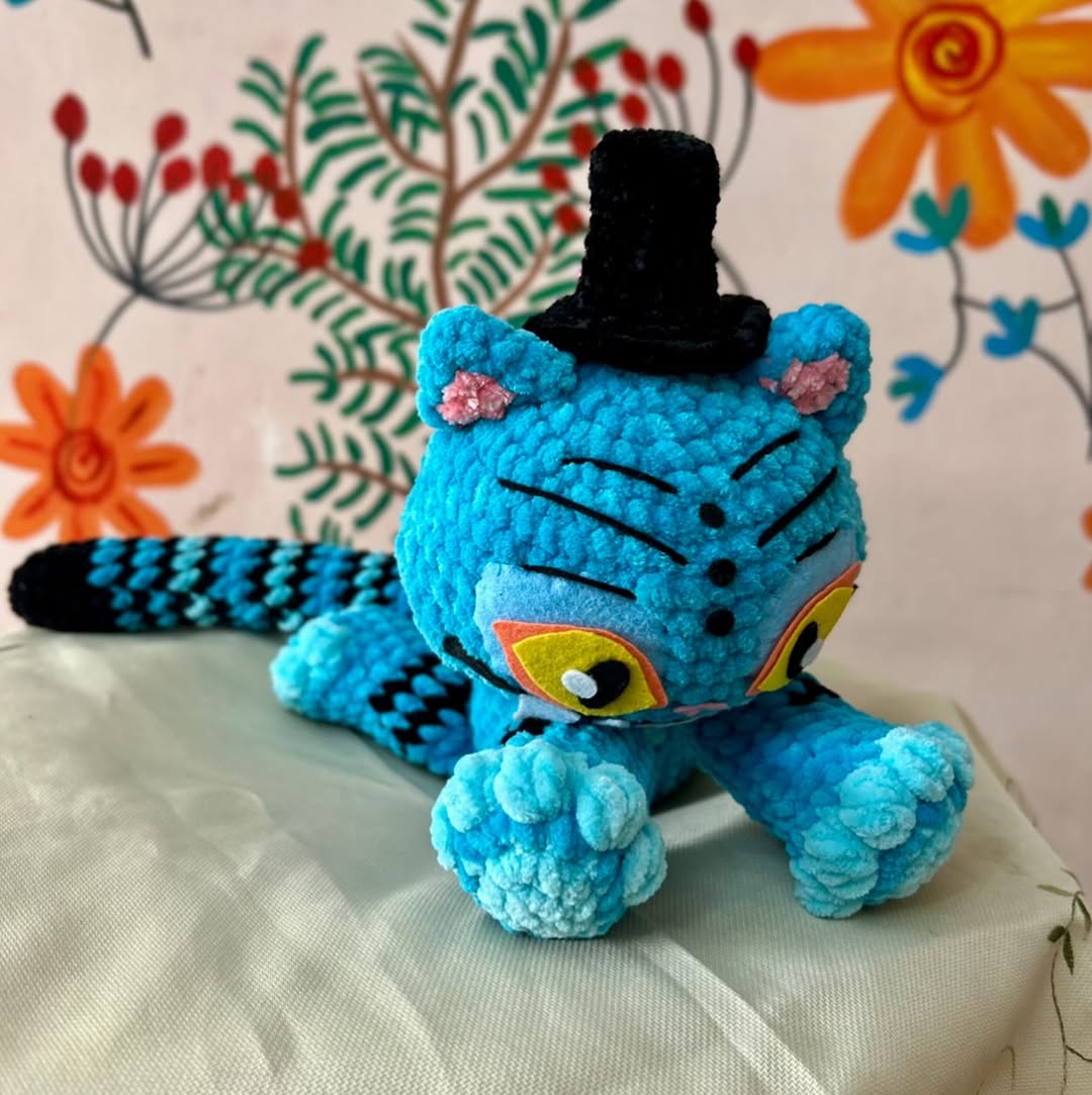 Blue Tiger amigurumi crochet pattern