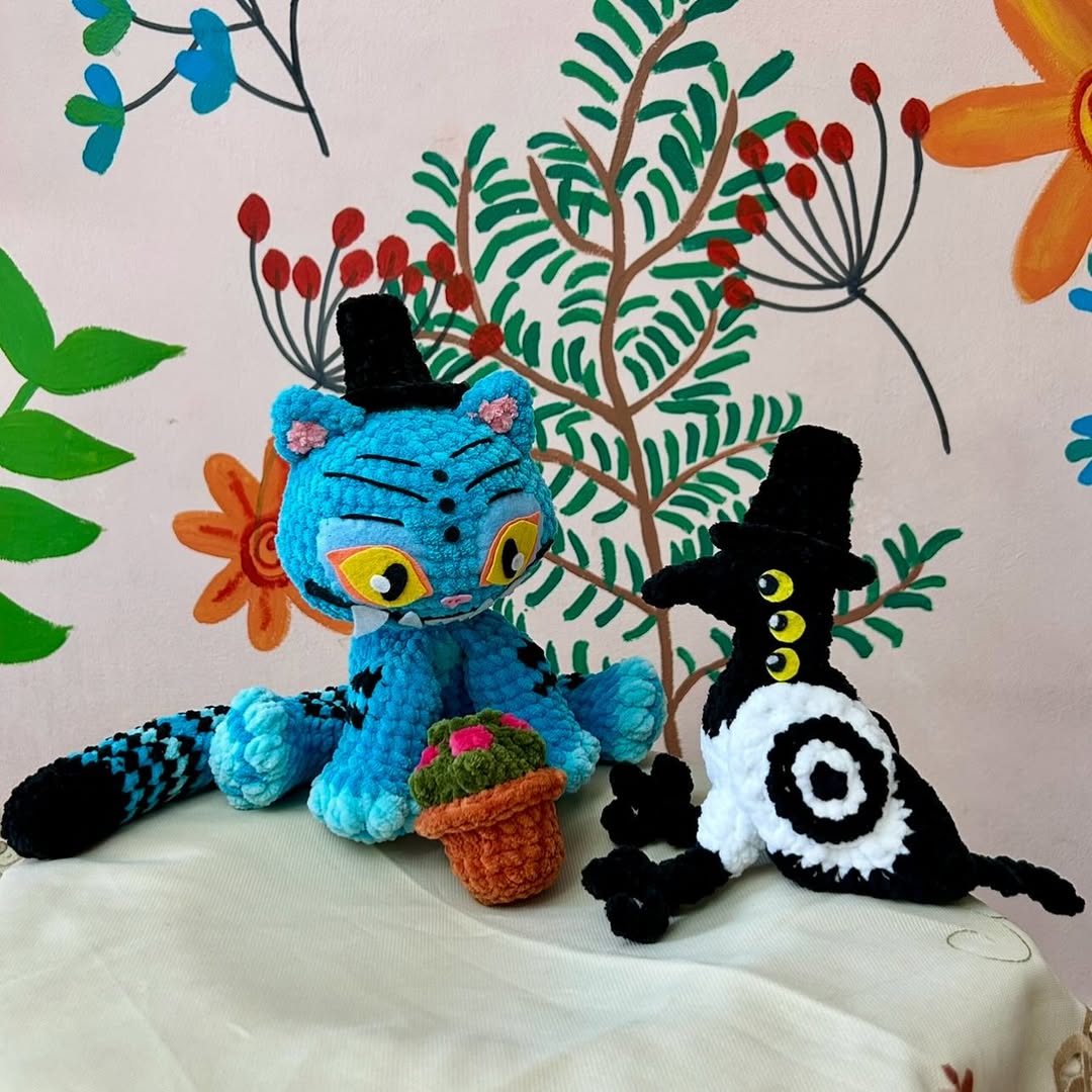 Blue Tiger amigurumi crochet pattern
