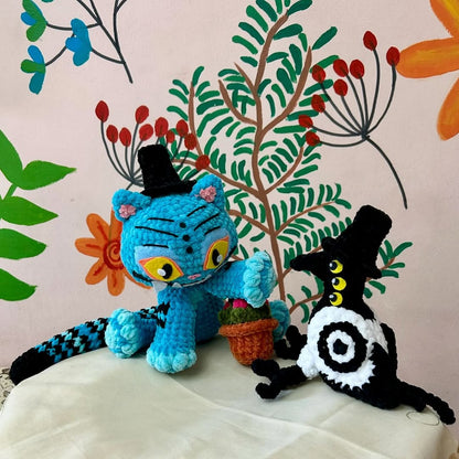 Blue Tiger amigurumi crochet pattern