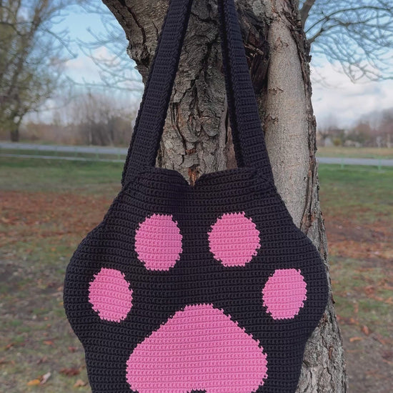 Cute Paw Bag crochet pattern