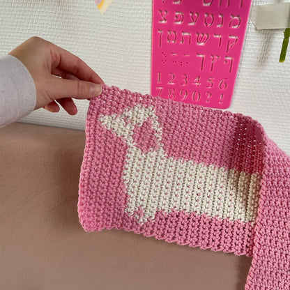 Cute Sausage Dog Scarf Crochet Pattern