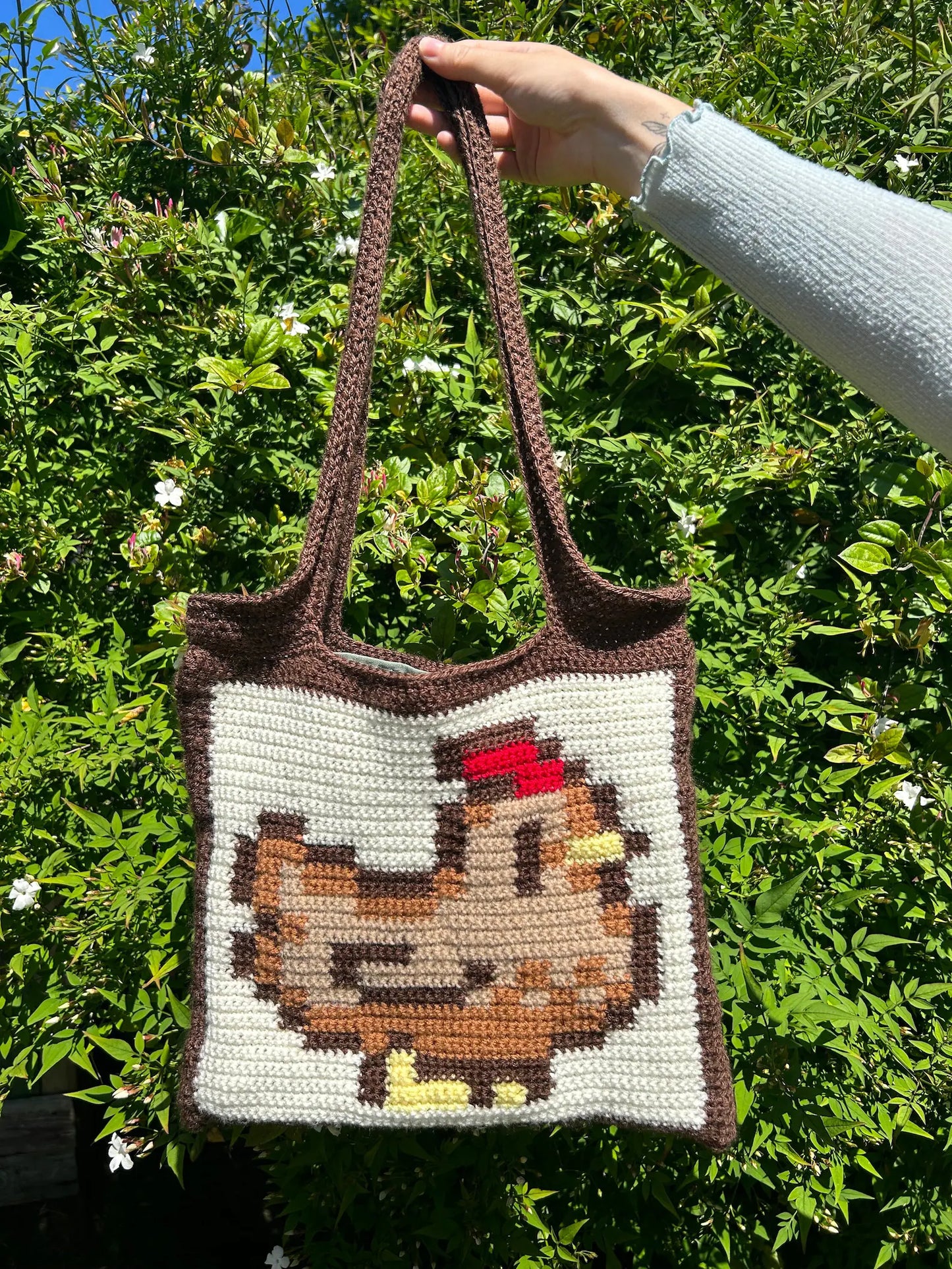 Adorable Hen bag Crochet Pattern – Stardew Valley Style
