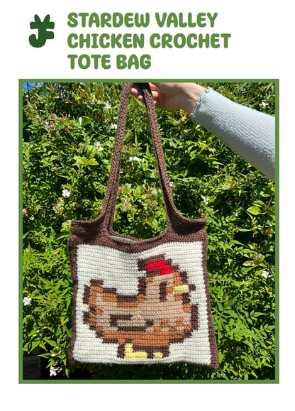 Adorable Hen bag Crochet Pattern – Stardew Valley Style