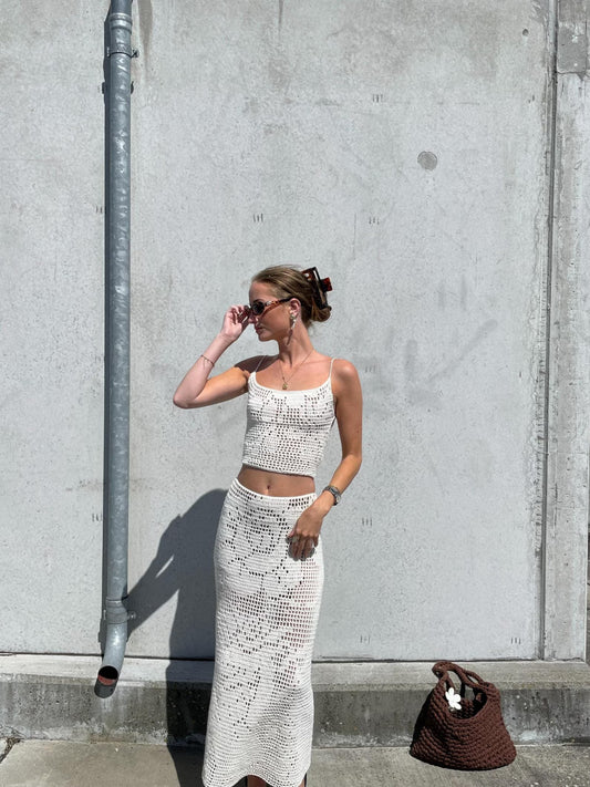 Summer rose bloom set crochet pattern