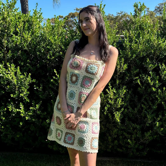 Granny Square Summer Dress - Your Perfect beach Cover-Up