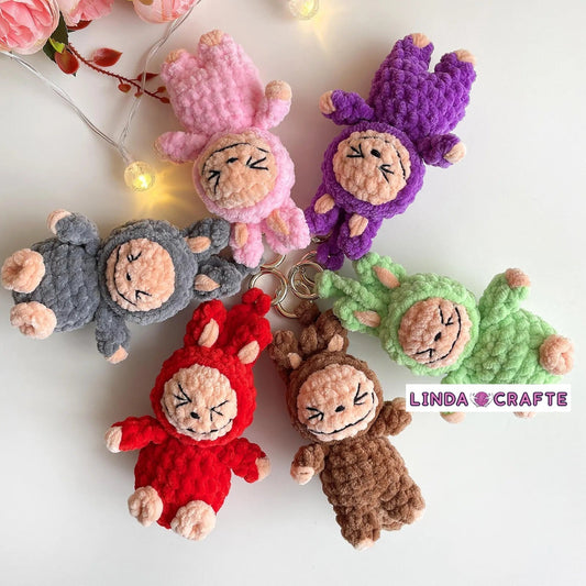 Labubu Keychain CROCHET PATTERN