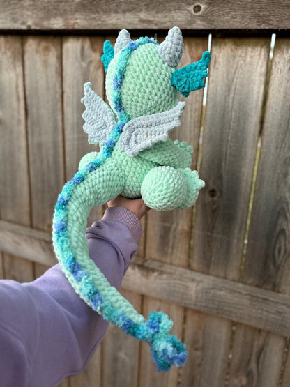 Cuddly Mushroom Dragon crochet pattern